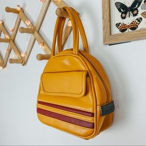 mini y2k nine west vintage mustard bag